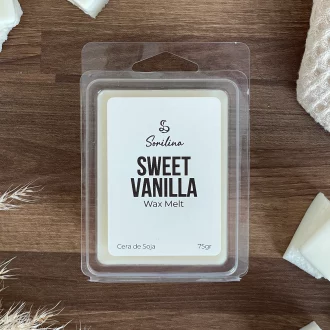 tableta de cera de vainilla. Wax melt de vainilla hecho con cera de soja natural. Hecho a mano